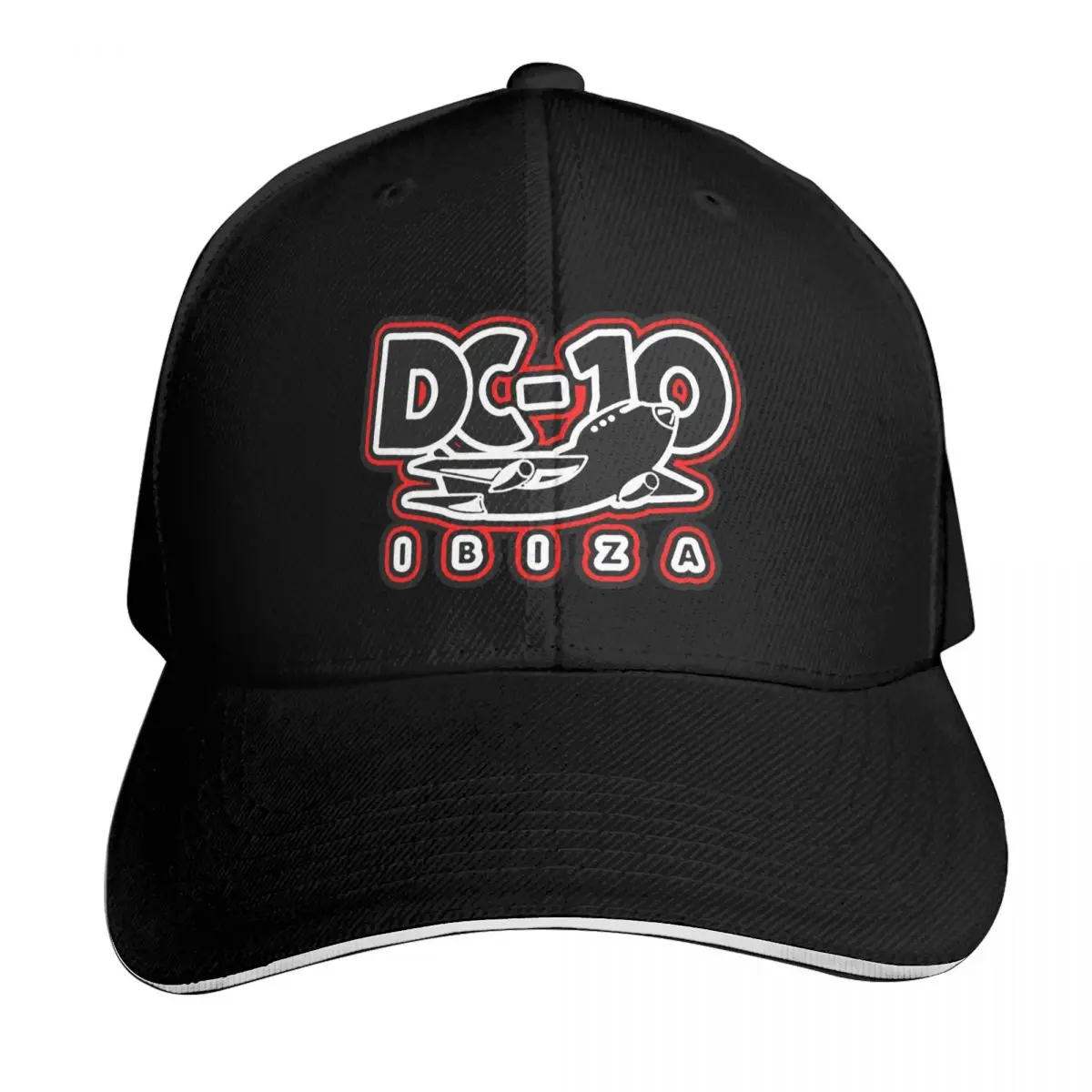 DC-10 IBIZA CLUBS POSTER - 2022 CIRCOLOCO Baseball Cap Cotton Twill Breathable Contrast Two Tone Brim Snapback Flat Bill