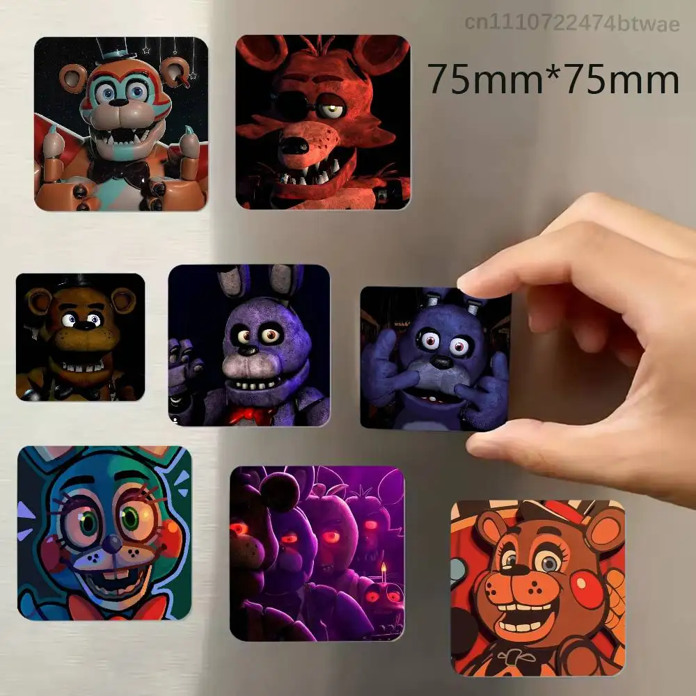 F-Five Nights At F-Freddys Refrigerator Magnet Square Stickers Can Be Used To Personalize Are Ideal Keepsakes Or Gifts
