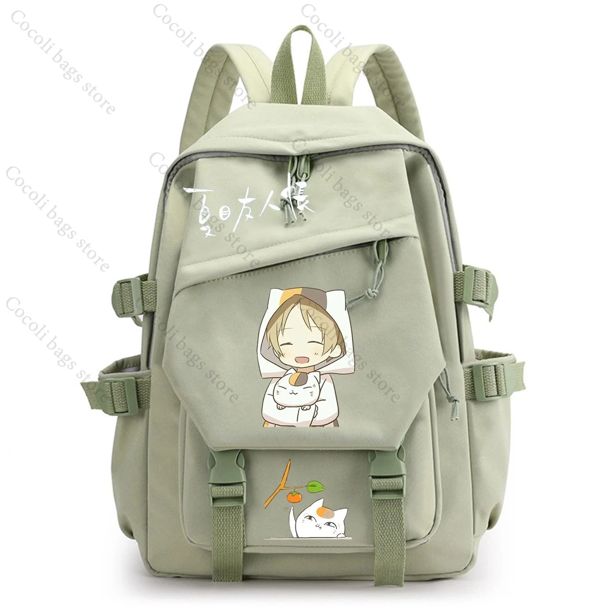 Anime Natsume's Book of Friends Series Print Backpack School Bag Large Capacity Backpacks for Student School Backpack