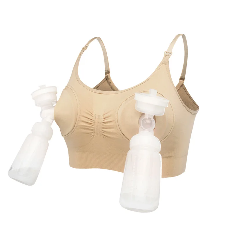 Hand-free Underwear Breast Sucker Bra Thin Bra Breast Sucking Front Buckle Breastfeeding Bra