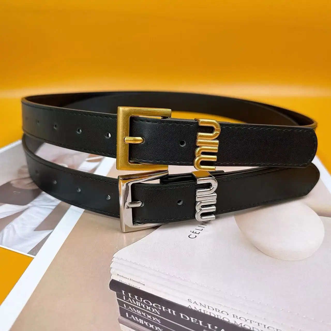

2025 New Women's Belt Fashion Simple Belt Women's Versatile Decoration Premium Pants Belt Women's Thin Belt