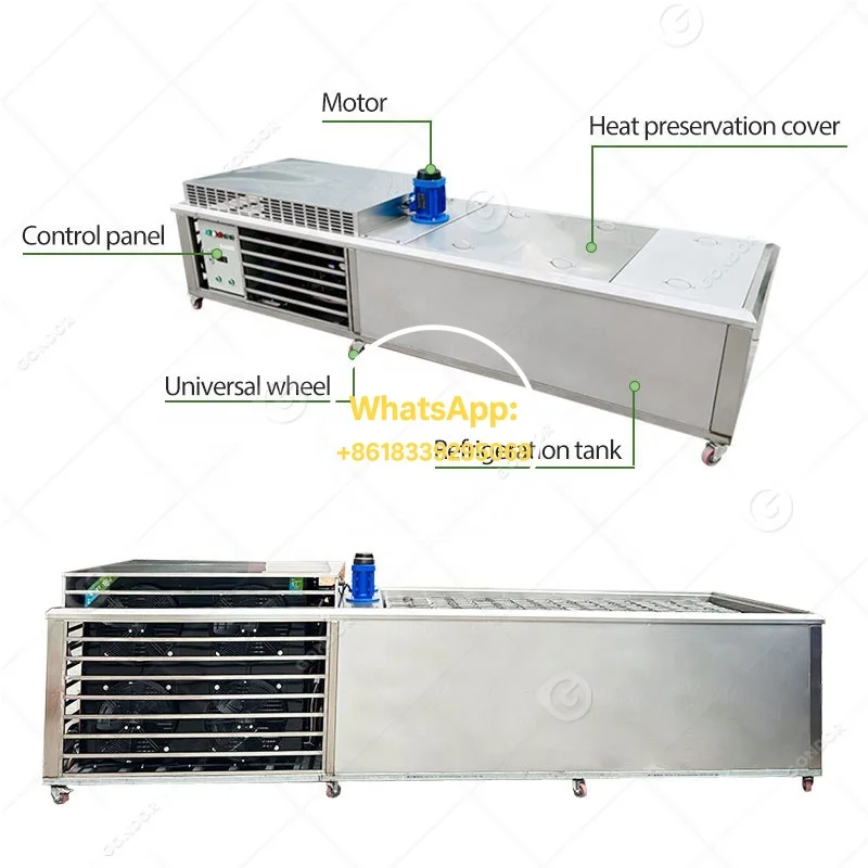 ماكينة صنع مكعبات الثلج الصناعية الأوتوماتيكية من الفولاذ المقاوم للصدأ ماكينة تصنيع مكعبات الثلج المخصصة لمطعم المعدات التجارية #4