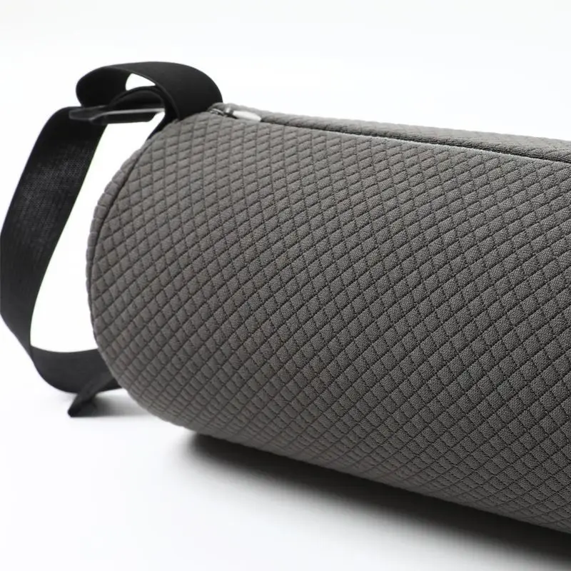 Almohadilla de soporte para la espalda, almohada ergonómica para oficina/hogar/coche con espuma viscoelástica y hebilla que soporta perfectamente la cintura