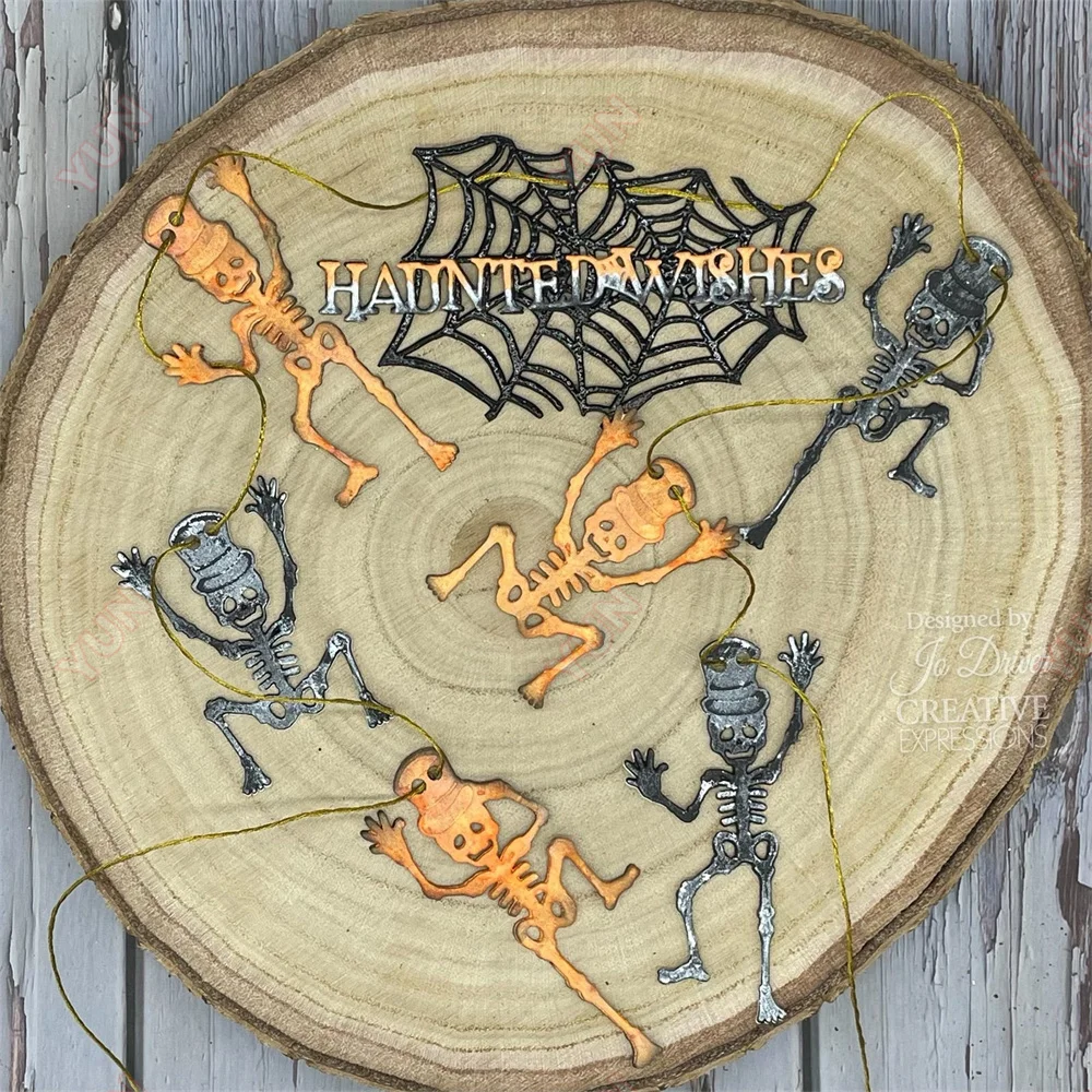 Creepy Halloween Die Pumpkin Coffin Metal Cutting Dies DIY Scrapbooking Paper Crafts Gift Stencils Maker Home Photo Album Molds