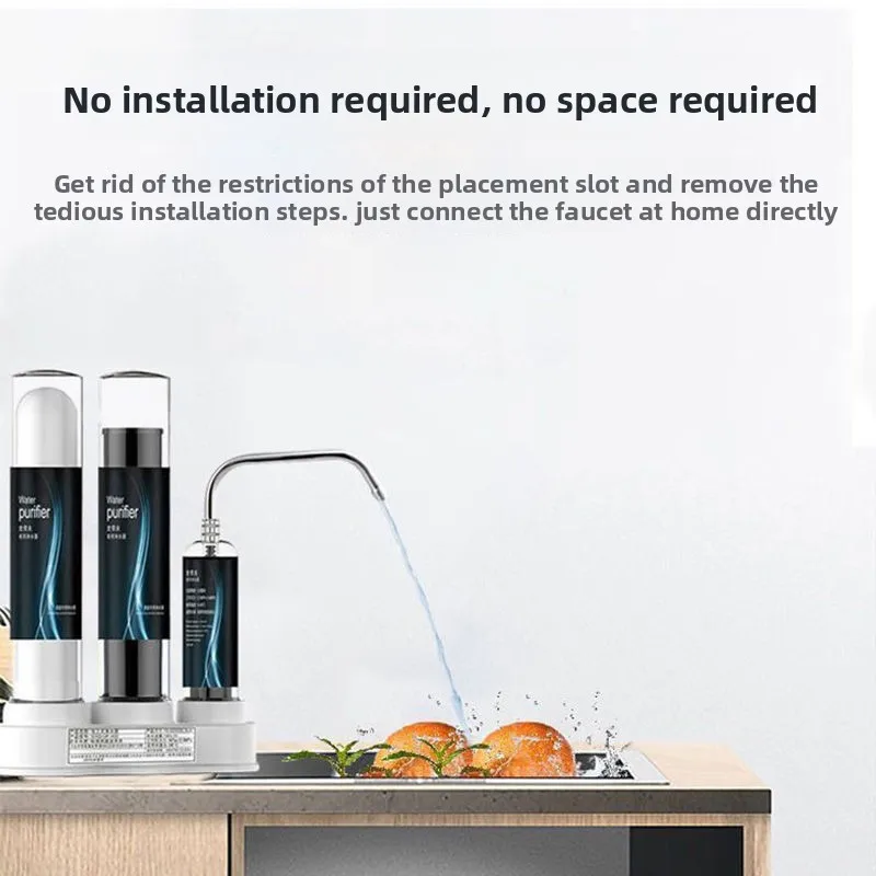 Filtr do wody pitnej pod zlew kuchenny z kranem redukuje bakterie, metal, ołowiu, chlor i zapachy.