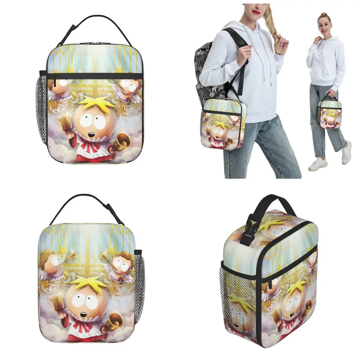 حقيبة غداء معزولة من زبدة ساوث بارك، صندوق تخزين الطعام، صناديق غداء مبرد حرارية محمولة للعمل #2