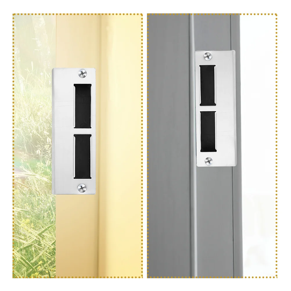 

3Pcs Ball Lock Parts Door Strike Plates Reinforcement Plates Door Deadbolt Hole Cover Repair Replacement Deadbolt Cover Plate