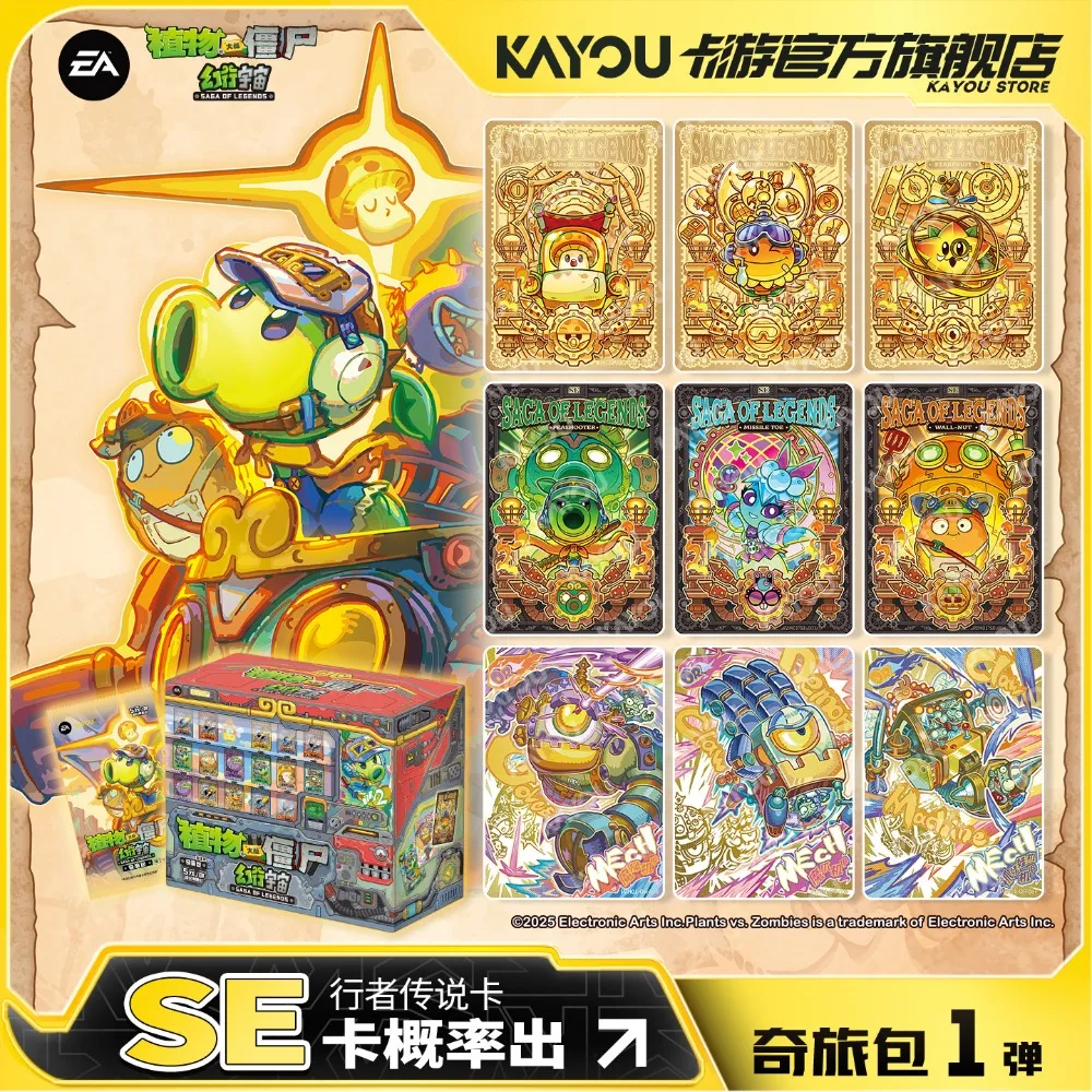 KAYOU Genuine Plants Vs. Zombies Card Fantasy Universe Set Adventure Package Anime Games Peripherals Collected Cards Toys Gifts
