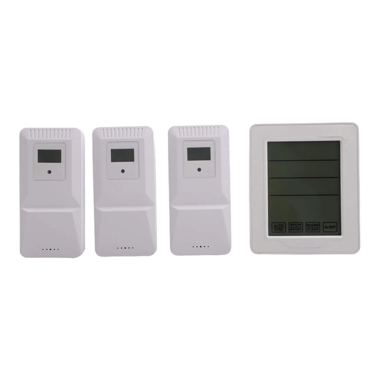 White Indoor Outdoor Sensor 24-Hour Tracking AAA Battery Powered Accurate Temperature Readings Garden Use Home Monitoring
