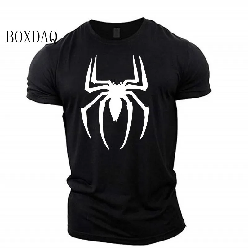 

Spider Garphic Men's Fashion T-shirts Short Sleeve 3d Print Street Sporty Oversized Tops Loose Casual Gym Workout Sports Man Tee