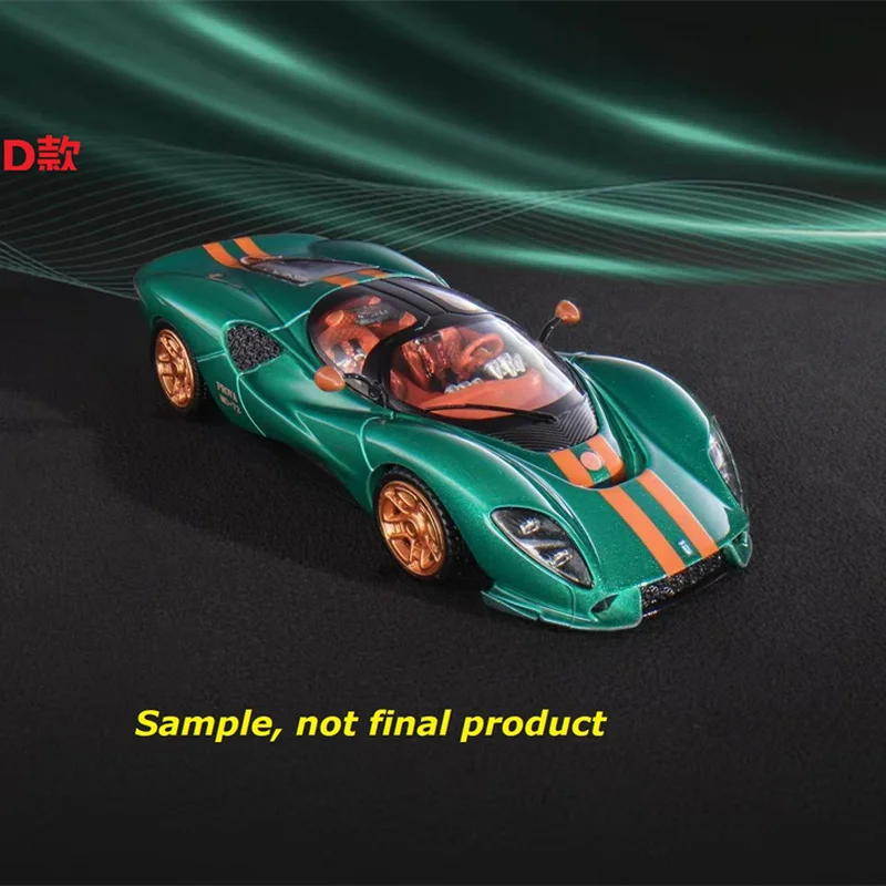 New In Stock Mirage 1:64 Detomaso P72 Car Alloy Limited Edition Diecast Detomaso Ornaments Custom Toys Kids Christmas Gift