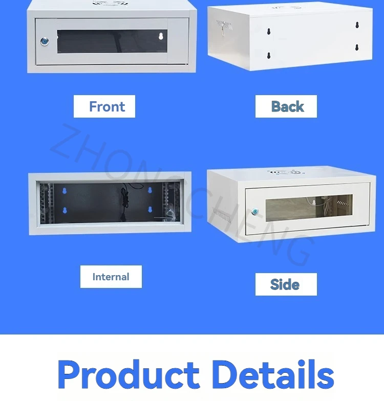4U Network Cabinet Wall Mounted Computer Room Switch, Computer Amplifier, Audio Monitoring, Weak Current Chassis