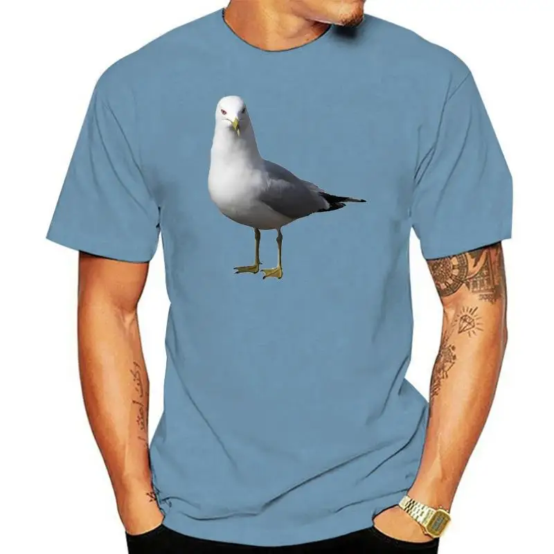 Men Short sleeve tshirt Seagull  Classic T Shirt Women t-shirt