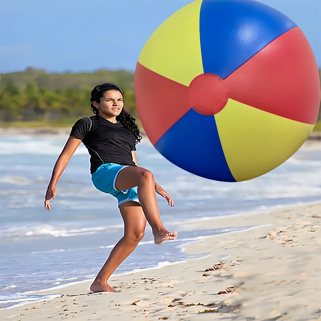 야외 놀이용품 대형 두꺼운 PVC 풍선 비치볼 잔디공 여름 물놀이 장난감 비치 축구 학교 게임 풍선 공