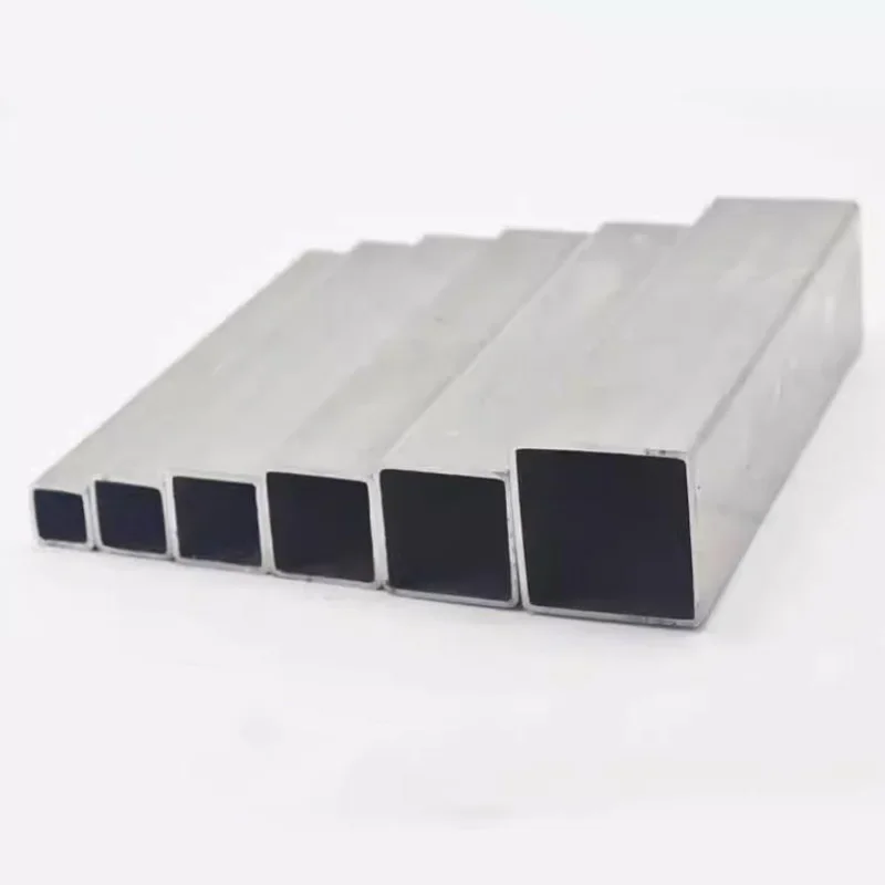 Length 500mm 304 Stainless Steel Rectangular Tube Bracket Stainless Steel Industrial Tube Flat Tube