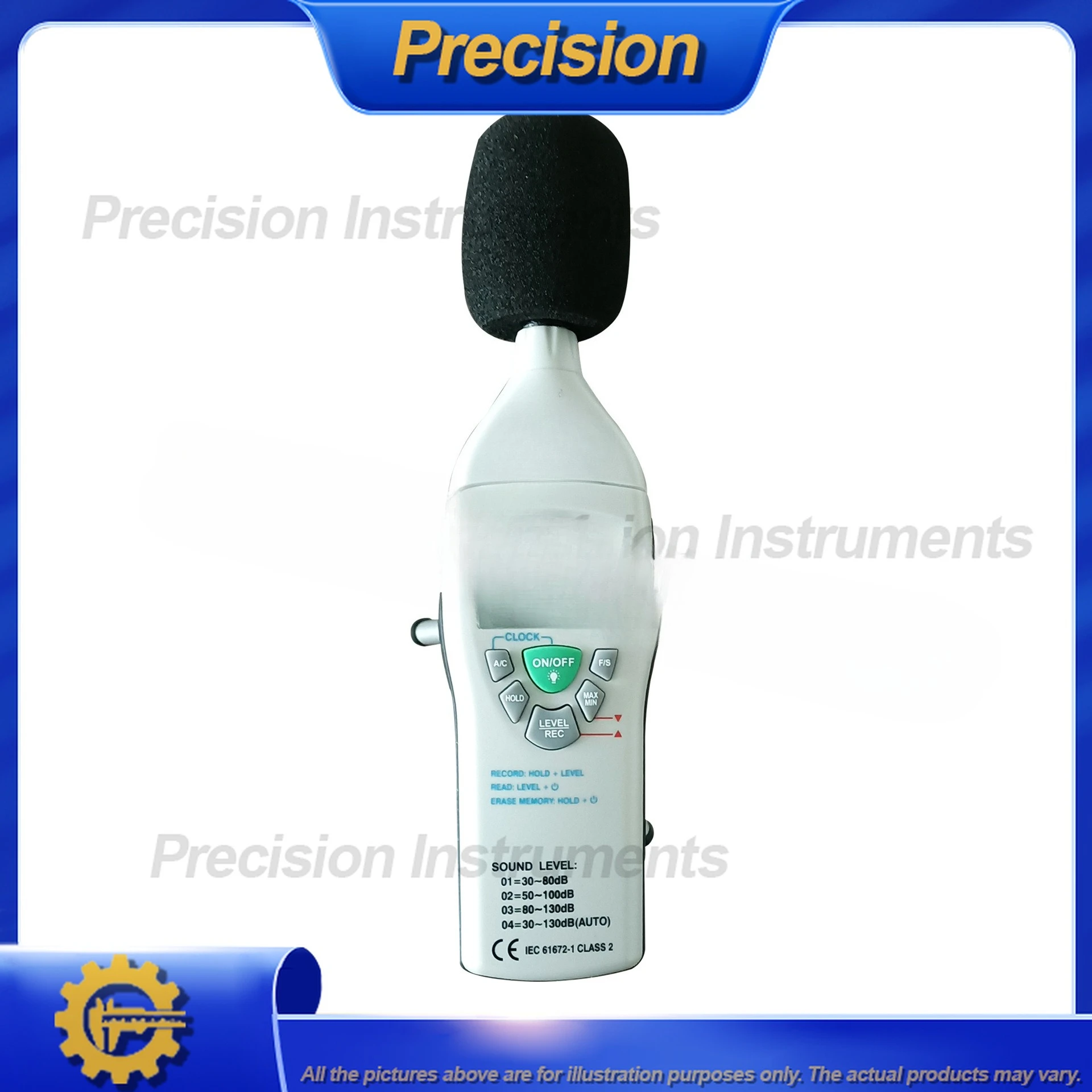 2026 مقياس مستوى الصوت الرقمي مع وظيفة تخزين البيانات للكشف عن الضوضاء الصناعية والمراقبة البيئية عالية الدقة #5