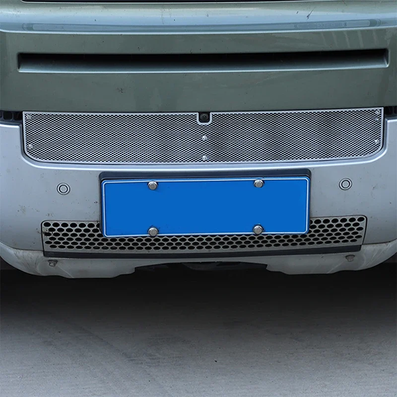 Osłona przednia kratki chłodnicy ze stali nierdzewnej z siatką przeciw owadom do Land Rover Defender 90 110 130 2020-26, akcesoria samochodowe