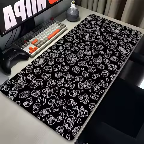 Mousepad Gamer The Binding of Isaac Gaming Keyboard Pad Computer Accessories Deskmat Mouse Mats Rubber Mat Pc Cabinet Mausepad