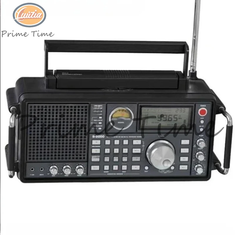 FM Stereo two-channel output high-end home radio TECSUN S-2000 full band ssb single sideband aviation band 99% new