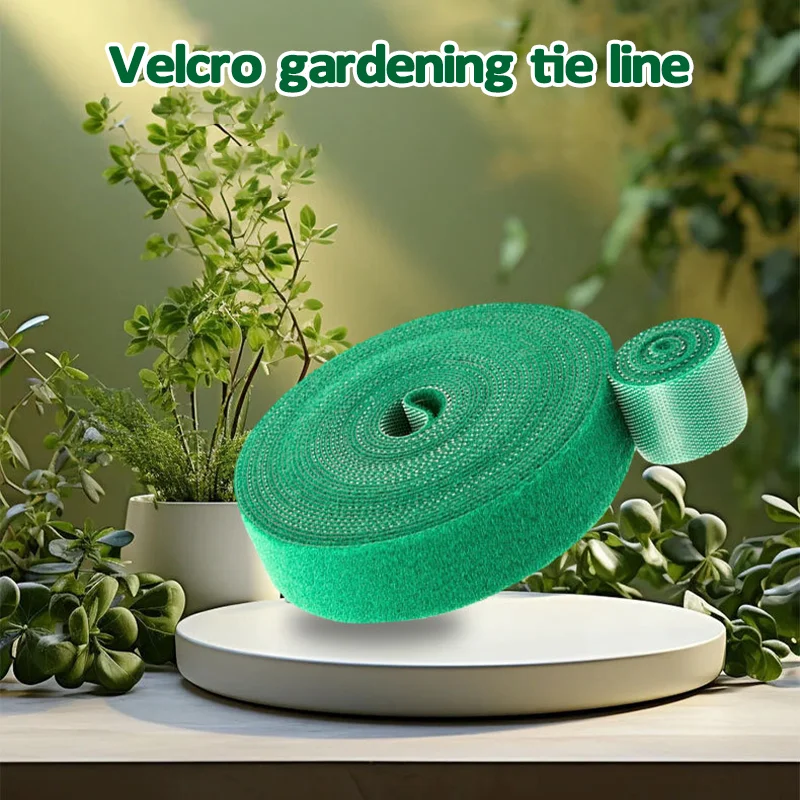 10M/Rolls Nylon Plant Ties Plant Bandage Garden Hook Loop Bamboo Cane Wrap Support Reusable Fastener Tape Garden Accessories