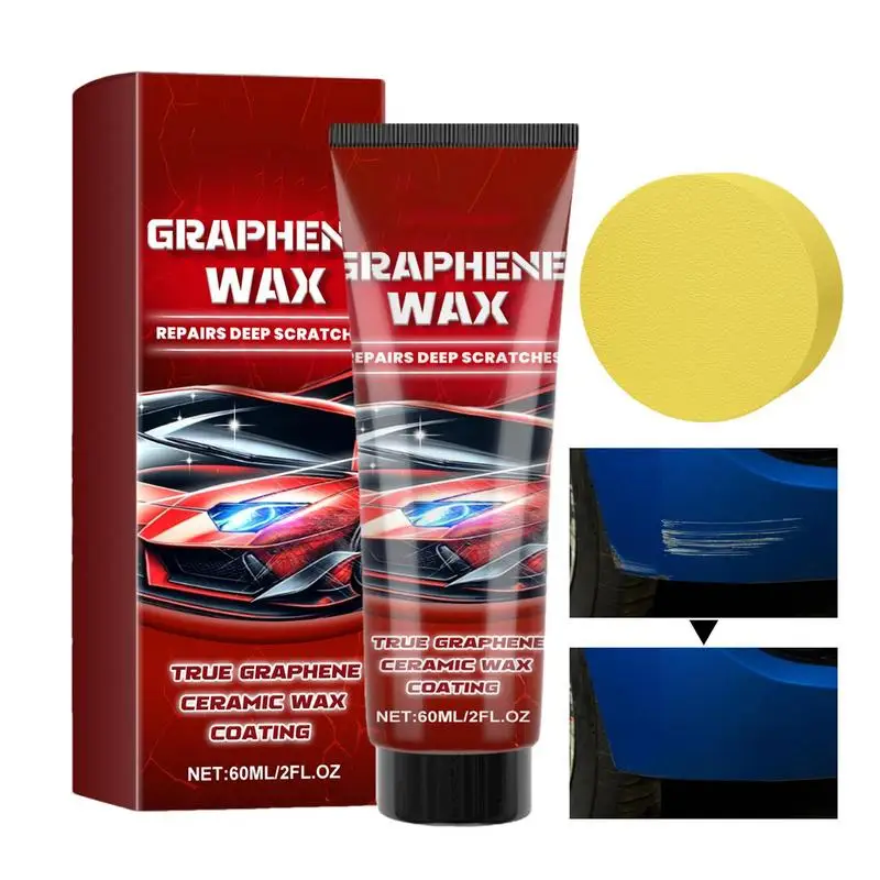 

Repair Wax For Car Paint 60g Polishing Car Paint Wax Repair Paste Swirls Paint Transfer Deep Scratches Removing Wax