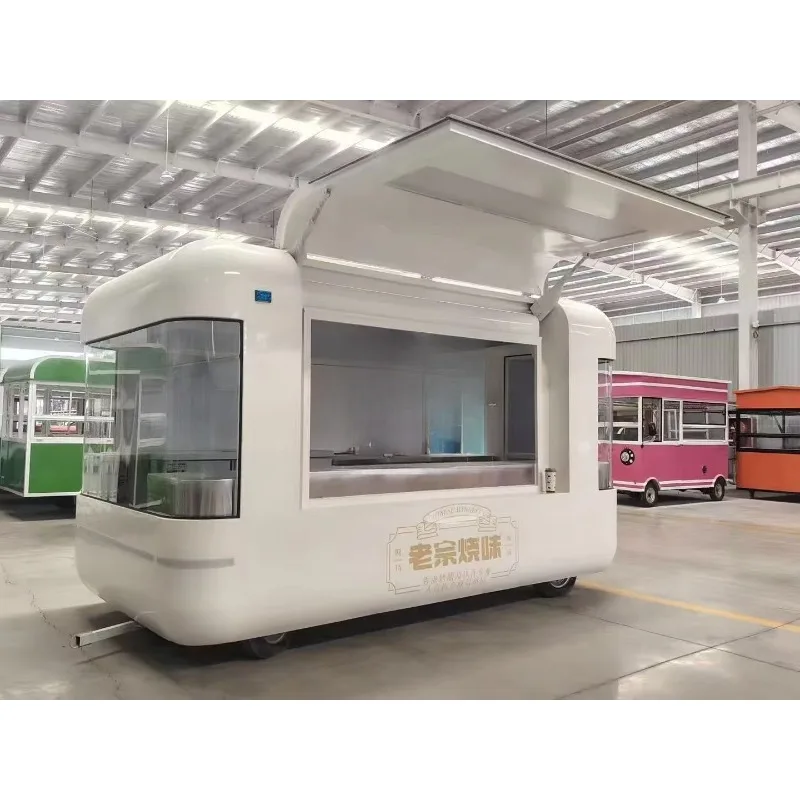 Restaurant Aluminium Oxide Food Trailers Fully Equipped Prefab Container Restaurant Food Mobile Truck Sandwich Taco Coffee