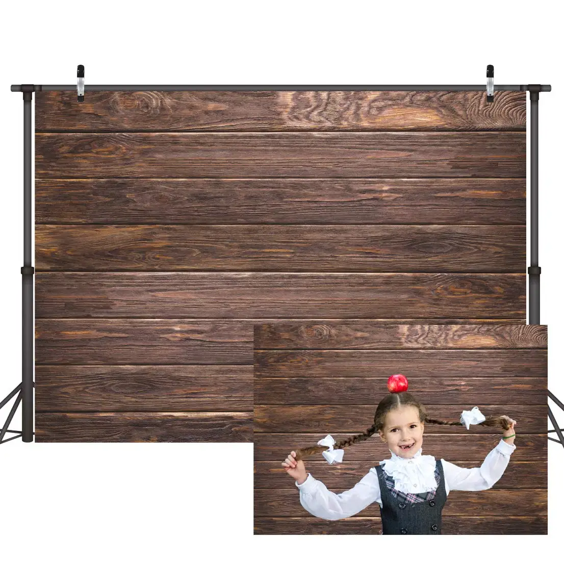 1PC 210cm*150cm Thick wood grain background cloth for photography and background wall decoration