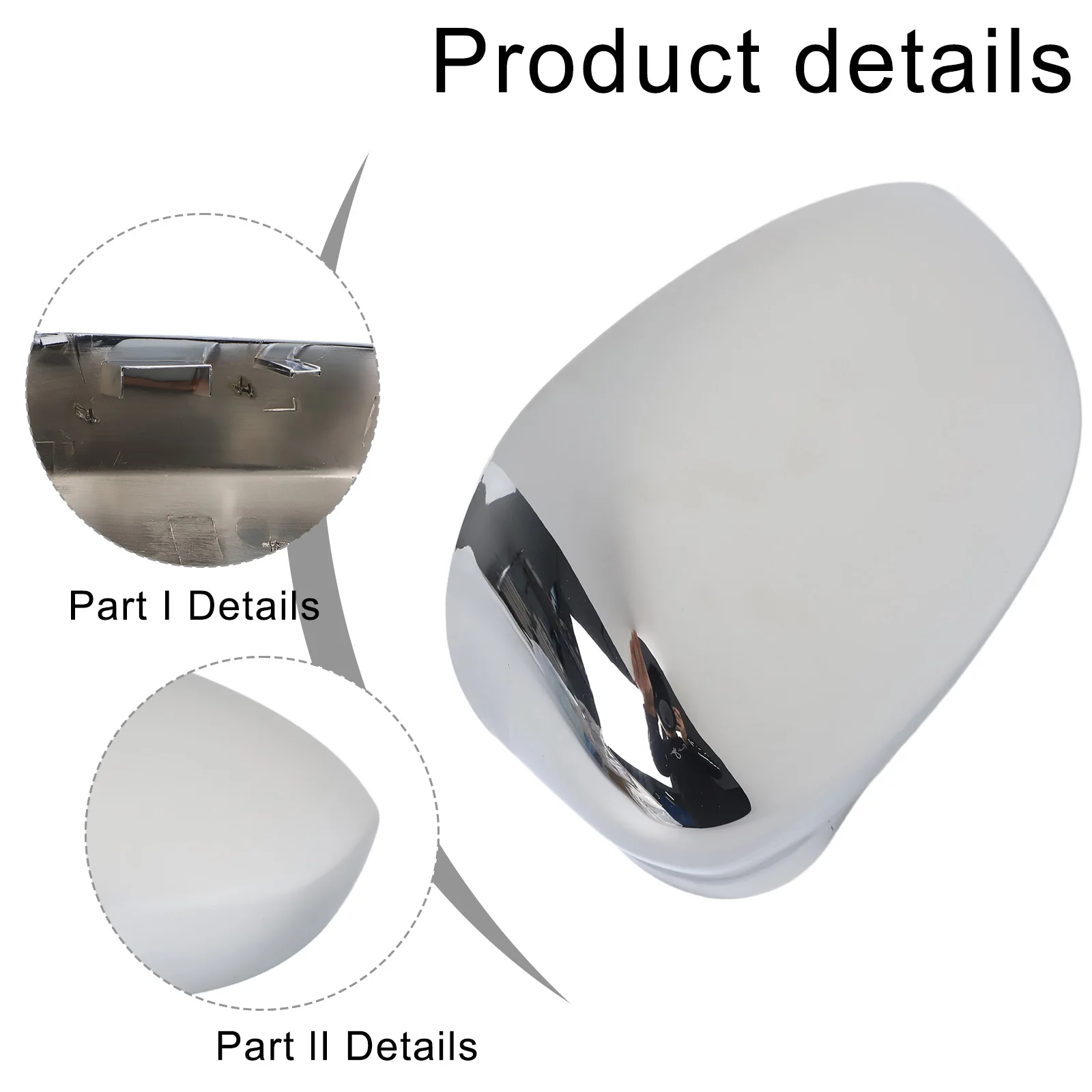 Sleek Chromed Rearview Mirrors For The '07 '24 For Fiat Series Crafted From Strong ABS Plastic Long Lasting Sleek