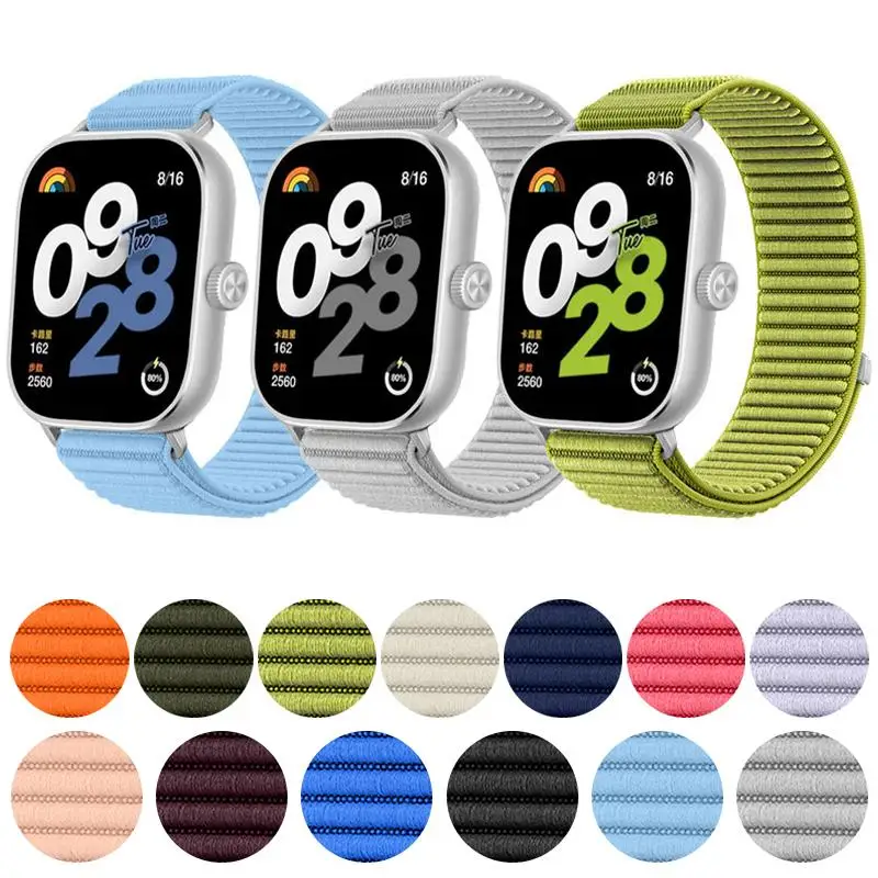 

Nylon Loop Strap for Redmi Watch 6 5 4 Metal Buckle Band for XIAOMI Mi Band 9Pro 8Pro Adjustable Sport Correa Replacement Bracel
