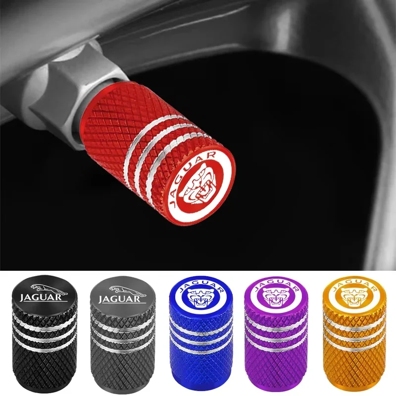 Tapas de Válvula de Neumático Metálicas para Coche, Estilo Deportivo, para Jaguar Growler XF XE XJ F-Pace X-Type S-Type F-Type E-Pace I-PACE