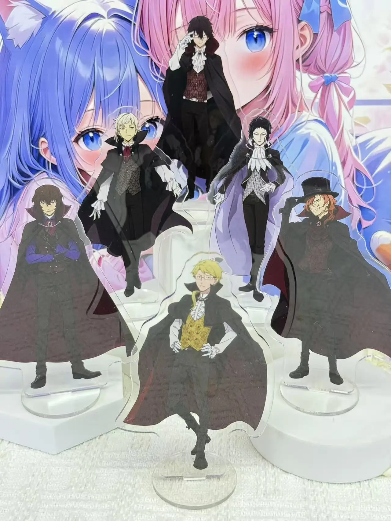 Bungo Stray Dogs Series Acrylic Standee. Cute Character Display Stand, Manga Merchandise, Gift for Girls.