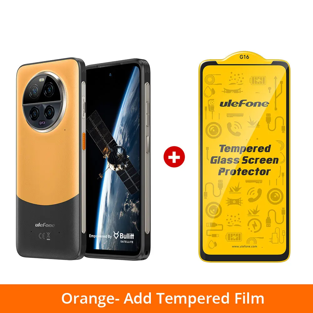 Ulefone Armor 23 Ultra 5G, satellietbericht, 120 W + 55 W Draadloos opladen, 512 GB ROM 24 GB RAM, 64 MP nachtcamera, 6,78"