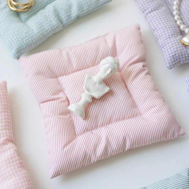 Korean-Style Fabric Jewelry Display Pads Fresh and Chic Accessories Pads for Earrings Rings Necklace Bracelets and Cups
