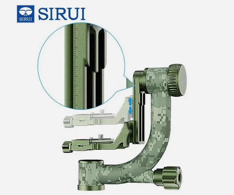 SIRUI CH20 Gimbal Head Carbon Fiber Tripod Head for Heavy Lens Professional