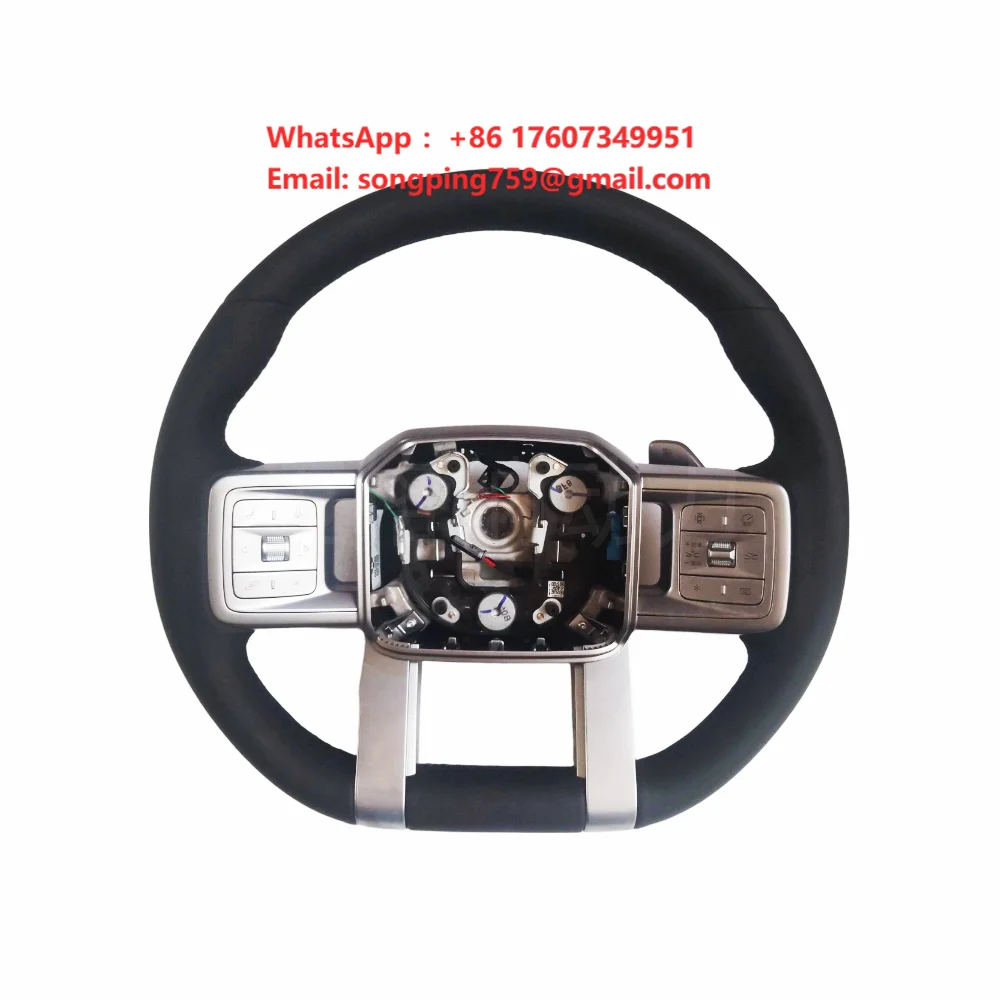 For BYD QZHC-3402010B-00A7 Black Steering Wheel Assembly Ti7 1.5T PHEV Multi-Function Leather Steering Wheel OEM Replacement