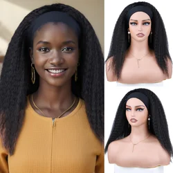 Krótka peruka syntetyczna typu Kinky Straight High Puff Syntetyczna peruka do włosów Peruka w stylu Afro dla kobiet Krótka, bufiasta peruka syntetyczna Yaki Straight