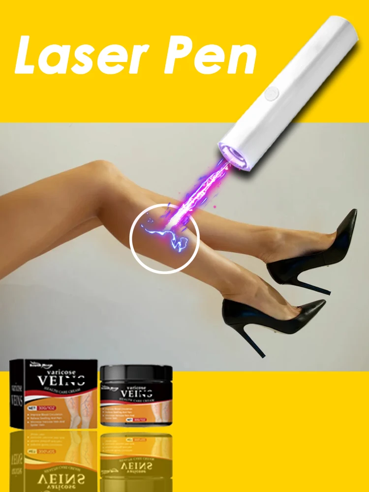 

Blue Light Therapy Laser Pen Leg Light Therapy For Varicose Veins Wrinkle Device Skin Care Beauty Equipment