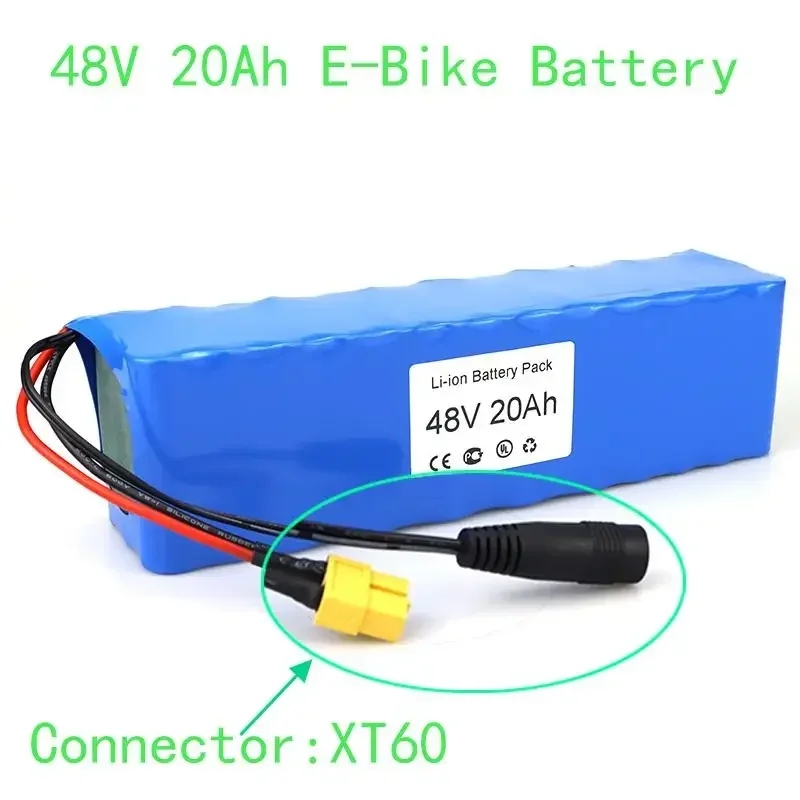 2024 Best Seller 13S3P 48V Li-ion Battery 20Ah High Capacity XT60 Connector And BMS For Ebike Battery Pack