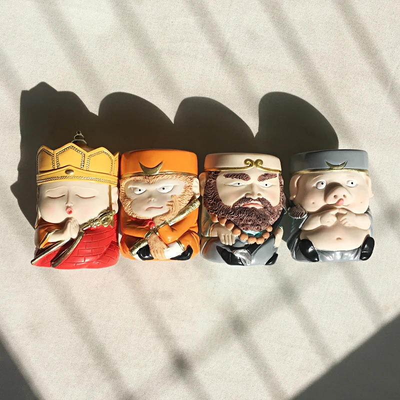 Cute Cartoon Personalized Desktop Decoration, Creative Sun Wukong Sculpture Small Ornaments, Car Decoration, Gift for Boys