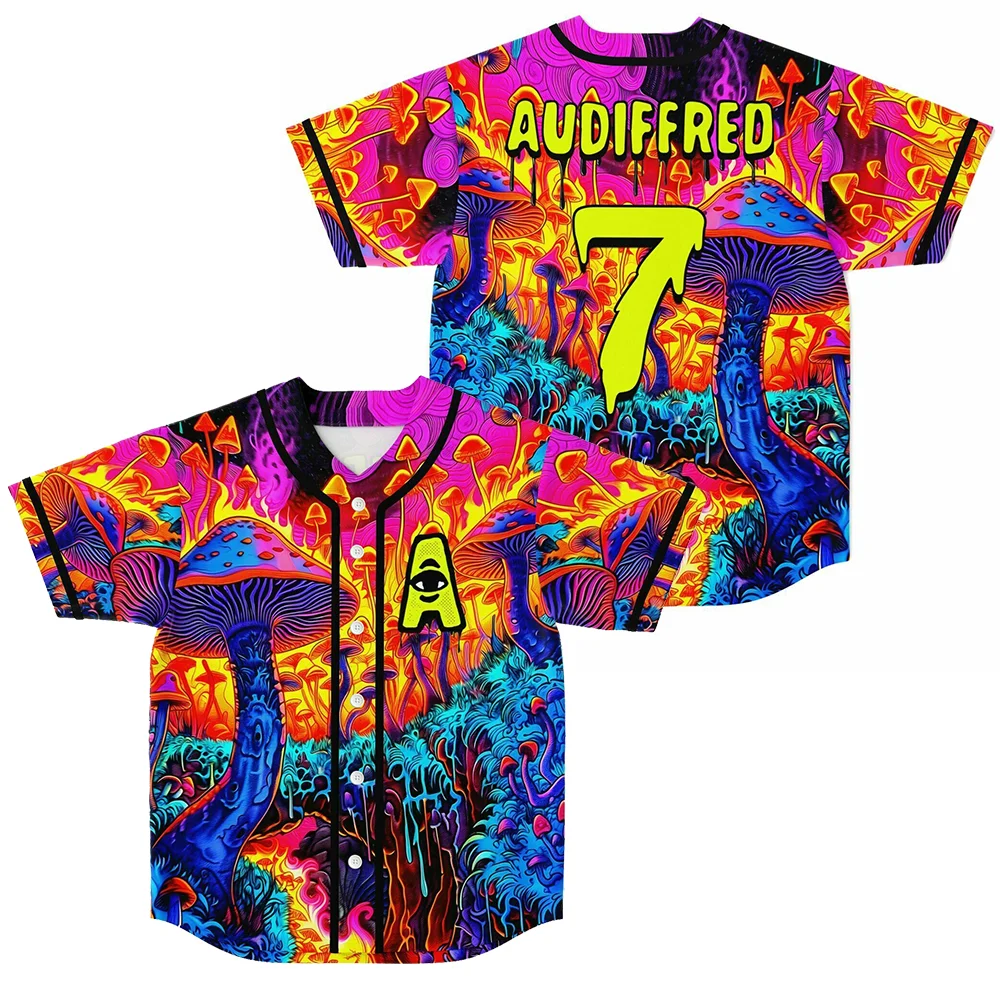 Camiseta de béisbol Jessica audiffrred 7 Merch para hombre y mujer, uniforme de béisbol con botón fino Harajuku, camiseta de béisbol resbaladiza para EDC