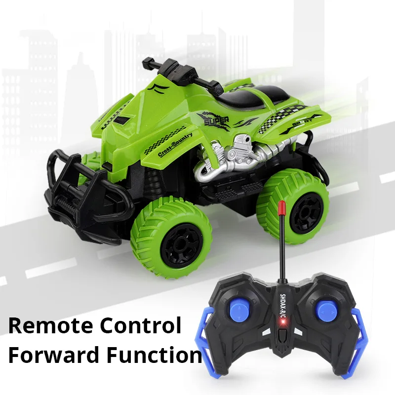 4 Ways Remote Control Light Toy Boy Car Colorful Patterns Remote Control Car For Children's Day Gift