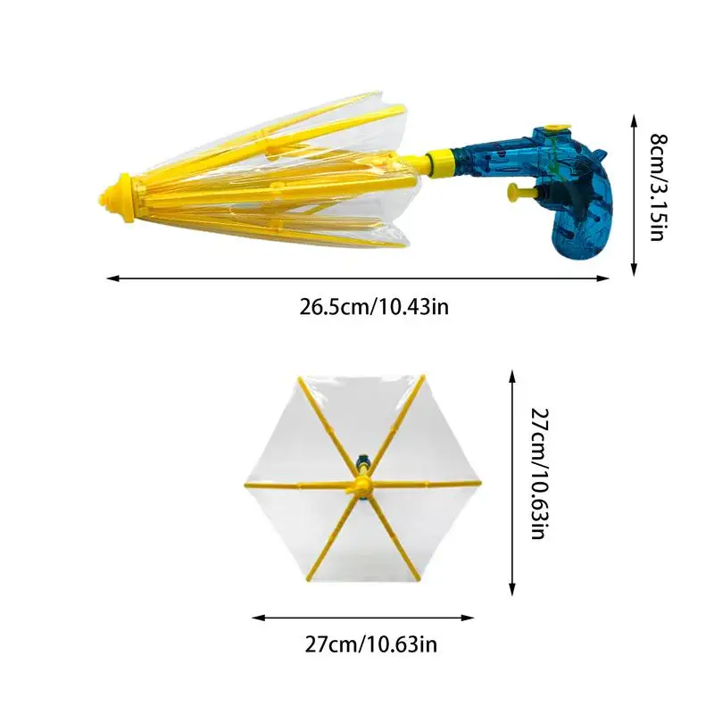 Juguete de chorro de agua, sombrilla transparente, juego al aire libre, actividades únicas de verano, paquete de rescate acuático para niños y niñas