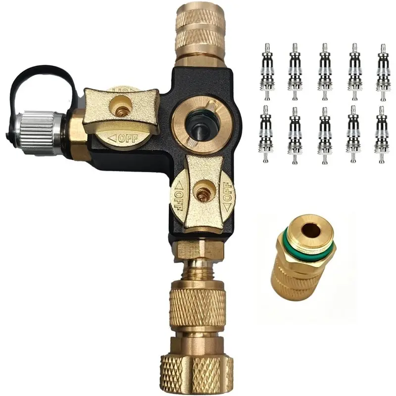 yana50i-vc2g-1-4-dual-valve-core-removal-tool-with-sight-glass-vacuum-rated-20-microns-for-10-valve-cores