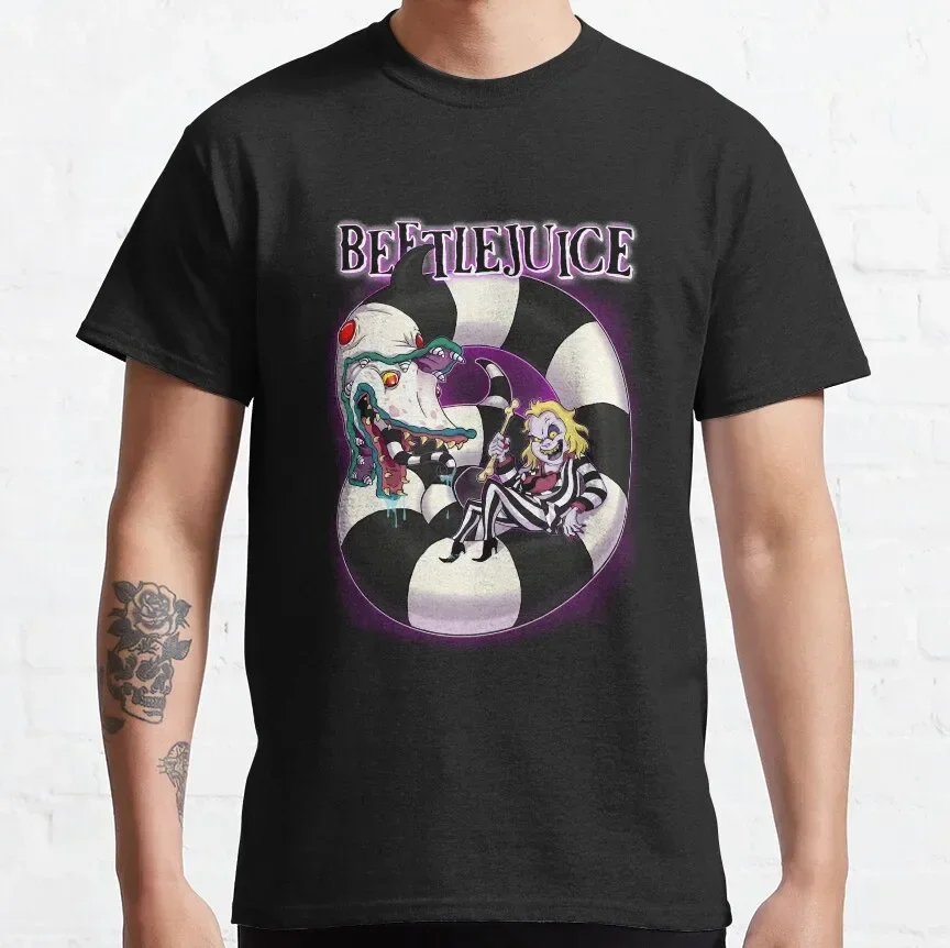 Plus Size Halloween Ghost Horror Cartoon Perfect Gift T-shirt for Men 100% Cotton Clothes Juice Lydia 90s Gift Idea Funny New