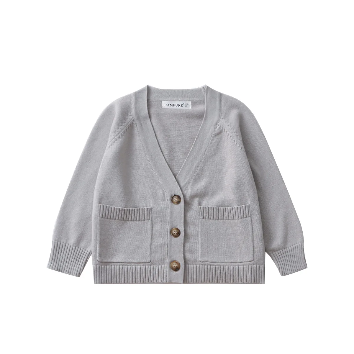 1-6 Y Kids Clothes Singlebreast Boys Sweaters V Neck Children Knitwear Daily Style Boys Base Sweater