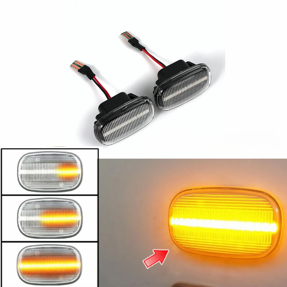 Car Dynamic Side Marker Turn Signal Light For Toyota Avensis Verso Carina Celina Corolla Camry Caldina Harrier Hilux/Lexus RX