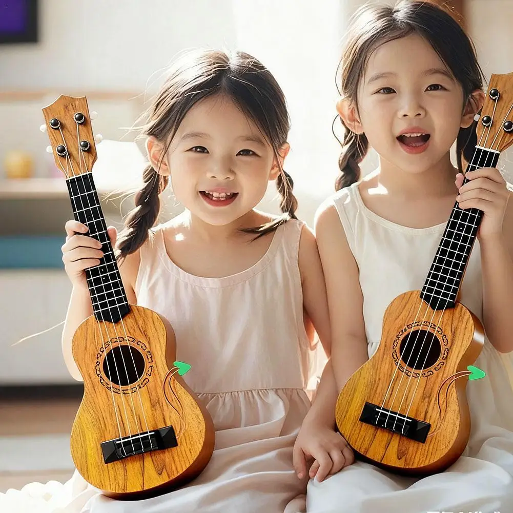 子供のおもちゃウクレレ模擬ミニギター教育楽器子供のための早期啓蒙演奏可能な音楽おもちゃギフト