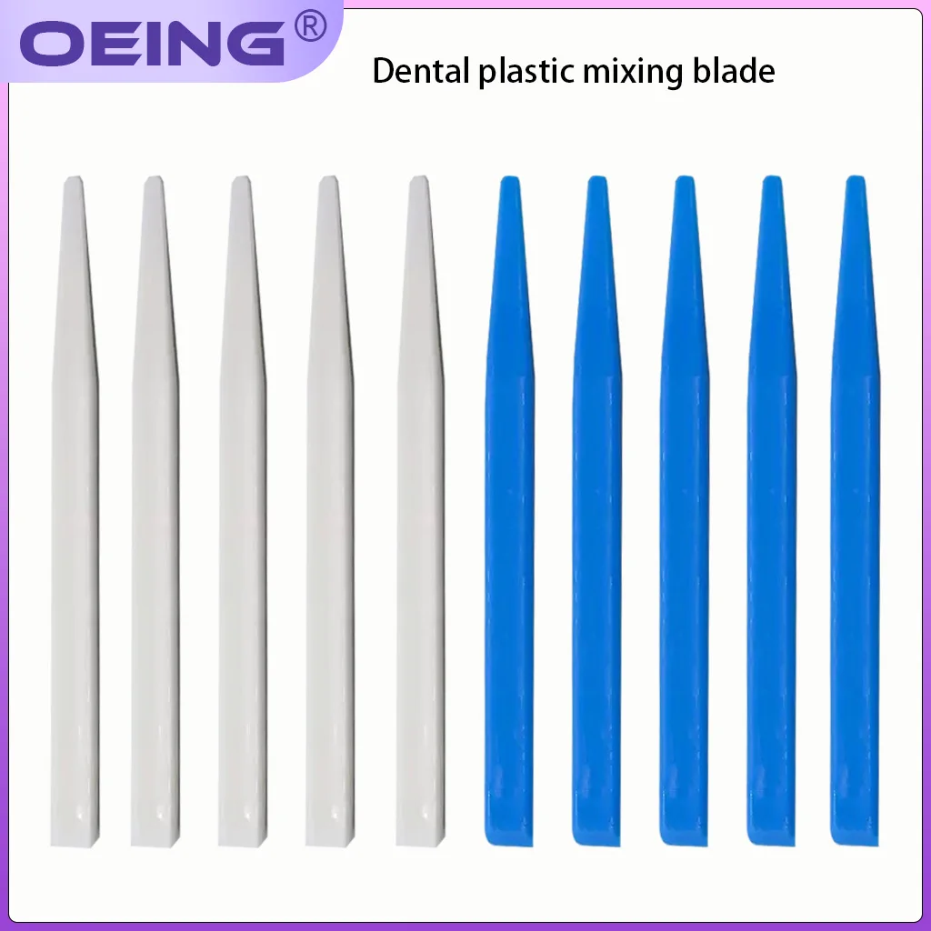 

5 pieces/pack Dental plastic mixing knife Adhesive powder mixing knife Oral glass ion mixing tool Dental materials