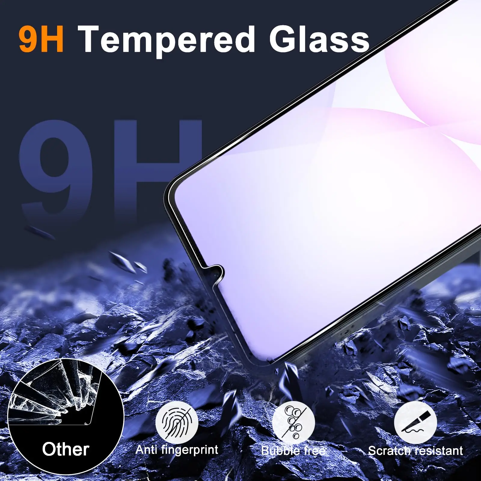 Screen Protector For Samsung Galaxy A07 Tempered Glass HD 9H Transparent Clear Anti Scratch Case Friendly