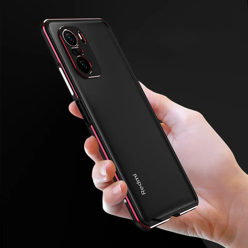 Dropshipping Aluminum Metal Bumper For Xiaomi Mi POCOPHONE POCO F3 Redmi K40/ K40 Pro Case+Carmera Protector Cover Frame